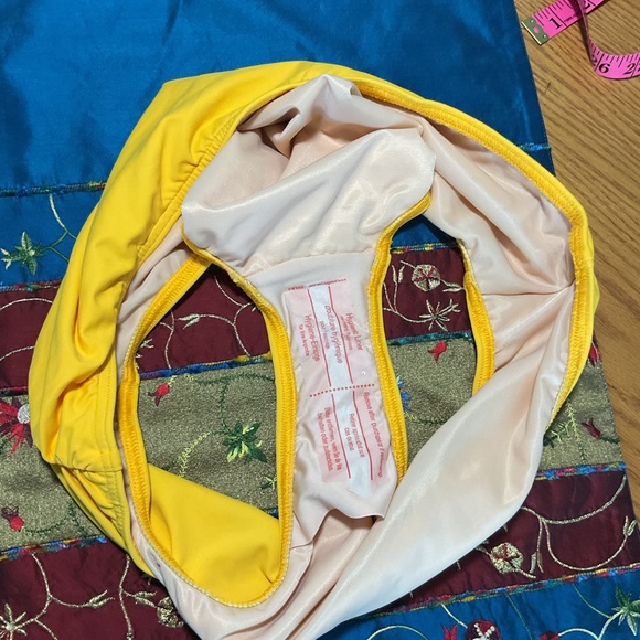 Lands' End Yellow Polka Dot Two Piece Swimwear Size 16 - Picture 12 of 14